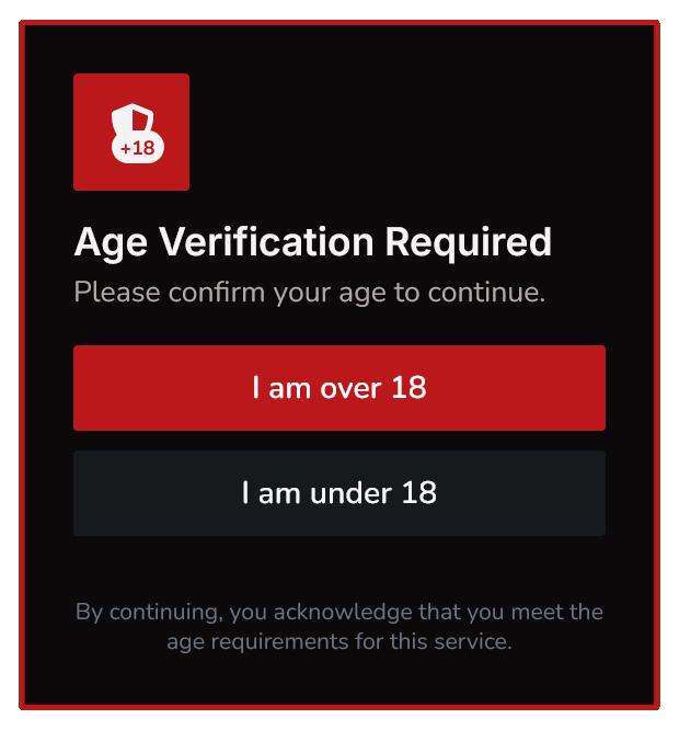 Age Verification Pop-up to Blocking Content – 84