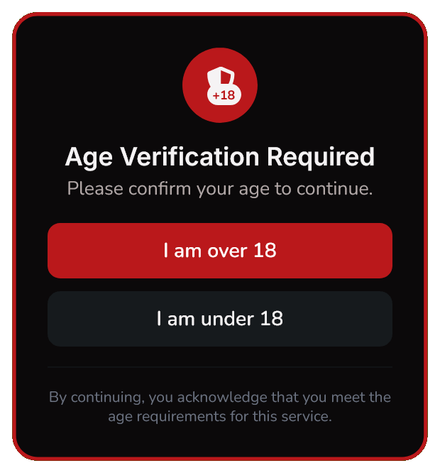 Age Verification Pop-up to Blocking Content – 85