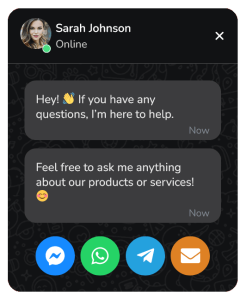 All-in-One Chat Widget Floating Side Box to Communicate with Visitors – 77