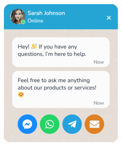 All-in-One Chat Widget Floating Side Box to Communicate with Visitors – 78