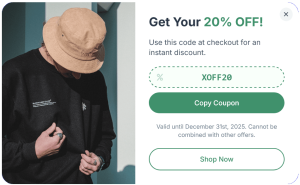 Discount Coupon Pop-up to Increase Sales – 31