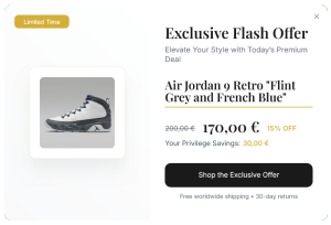 Discounted Products Pop-up to Increase Sales – 20