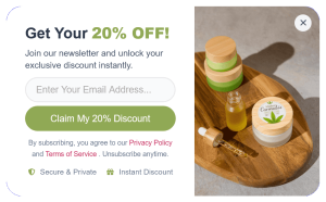 Email Sign-up Discount Floating Side Box to Grow Email List – 15