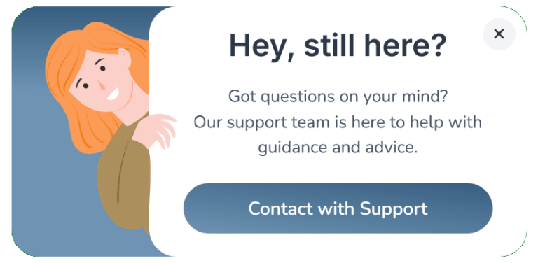 Inactive User Support Button Floating Side Box to Recover or Retain Visitors – 61