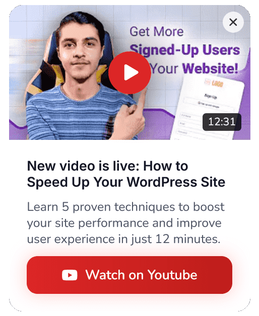 New YouTube Video Floating Side Box to Promote Social Channels – 67