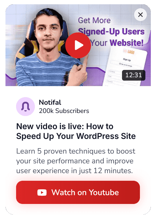 New YouTube Video Floating Side Box to Promote Social Channels – 68
