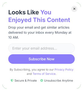 Scroll-Based Email Capture Floating Side Box to Grow Email List – 86