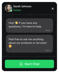 WhatsApp Chat Widget Floating Side Box to Communicate with Visitors – 72