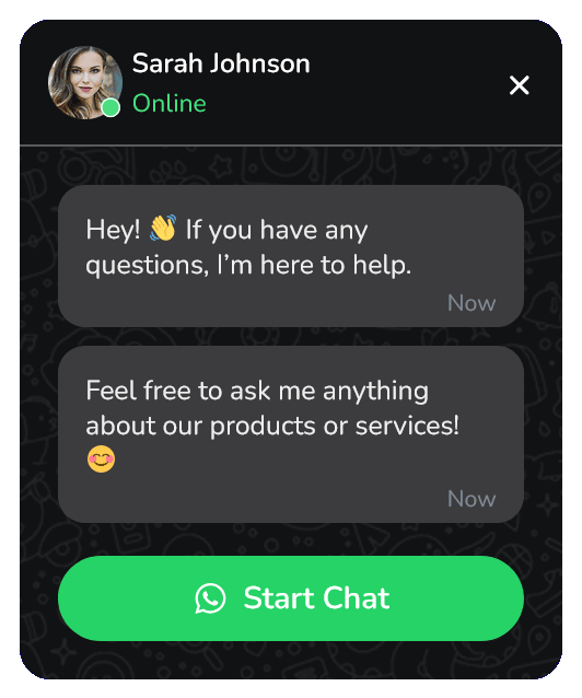 WhatsApp Chat Widget Floating Side Box to Communicate with Visitors – 73