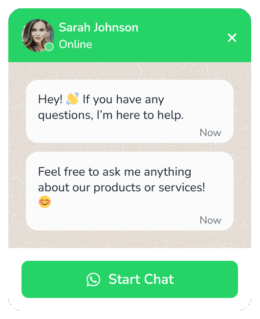 WhatsApp Chat Widget Floating Side Box to Communicate with Visitors – 74