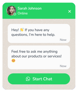 WhatsApp Chat Widget Floating Side Box to Communicate with Visitors – 75