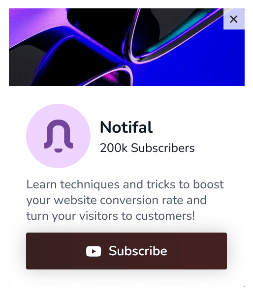 YouTube Channel Subscribe Floating Side Box to Promote Social Channels – 69