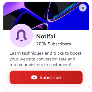 YouTube Channel Subscribe Floating Side Box to Promote Social Channels – 70