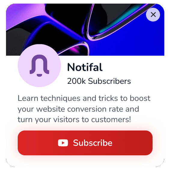 YouTube Channel Subscribe Floating Side Box to Promote Social Channels – 70