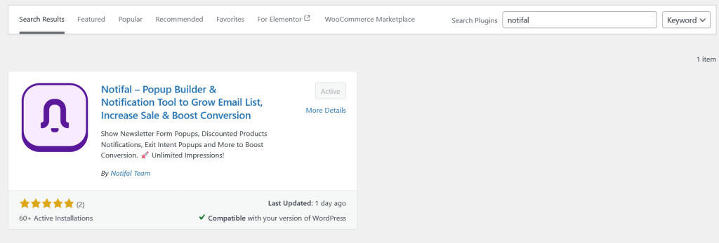 How install notifal