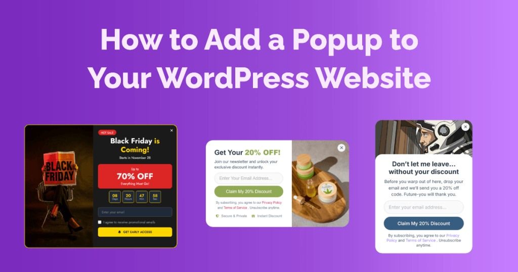 How to Add a Popup to Your WordPress Website