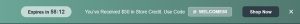 Welcome Coupon Code Floating Bar to Increase Sales – 92