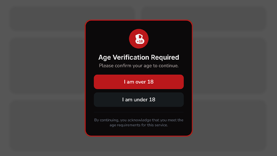 Age verification popups, registration-required popups - Notifal templates