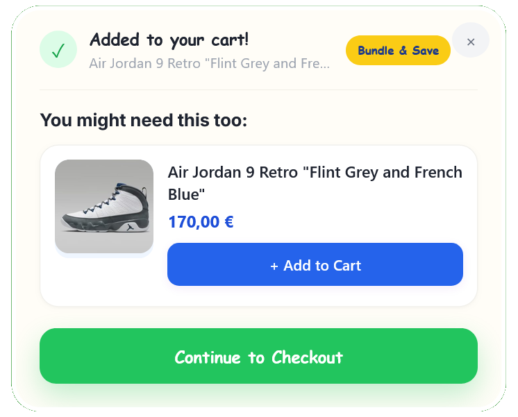 Cross Selling Back to School Popup to Grow AOV – 122