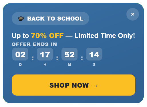 Promote Campaign Back to School Floating Side Box to Increase Sales – 104
